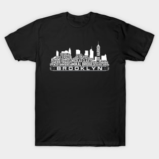 Brooklyn Basketball Team 23 Player Roster, Brooklyn Skyline T-Shirt